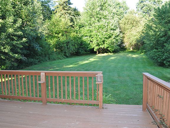 View of backyard from rear deck