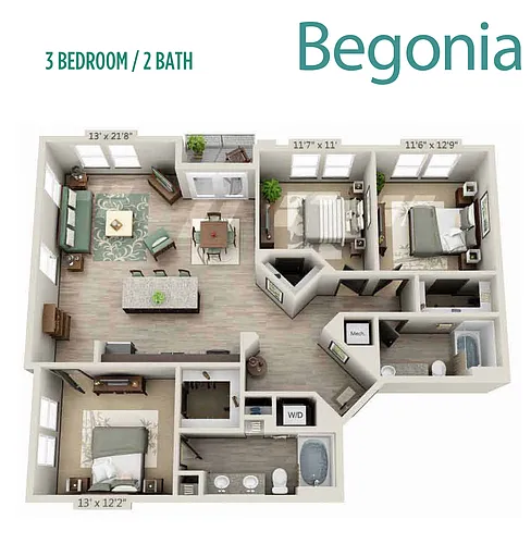 Floor plan Begonia