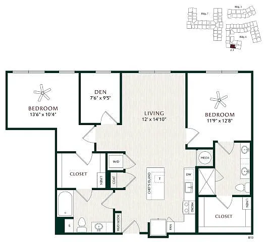 Floor plan B13