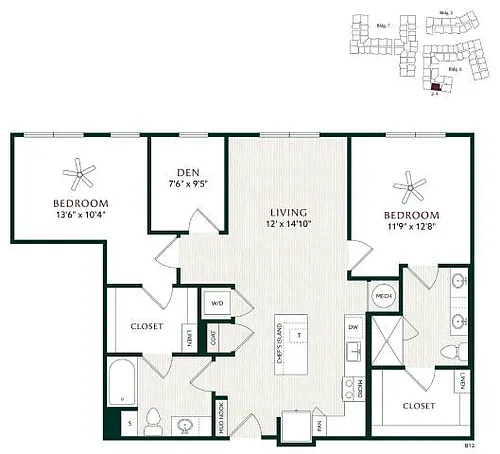 Floor plan B13