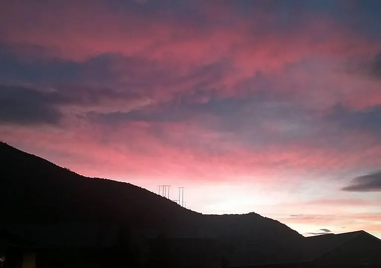 Sunset from front porch