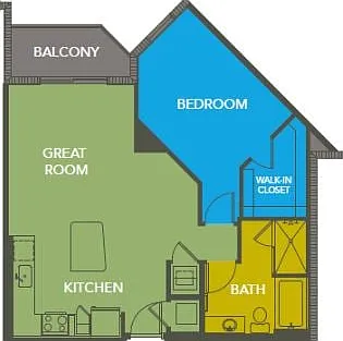 A7: 1bed 1bath A7: 1bed 1bath