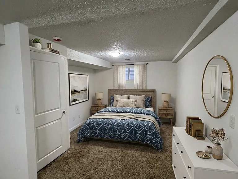 Basement master bedroom