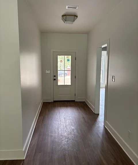 Front door entry and foyer