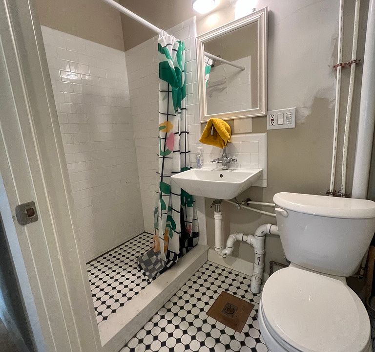 New subway tile bathroom