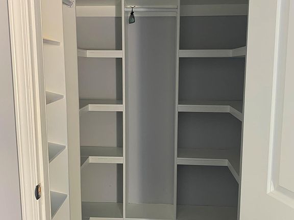 Master bedroom walk in closet