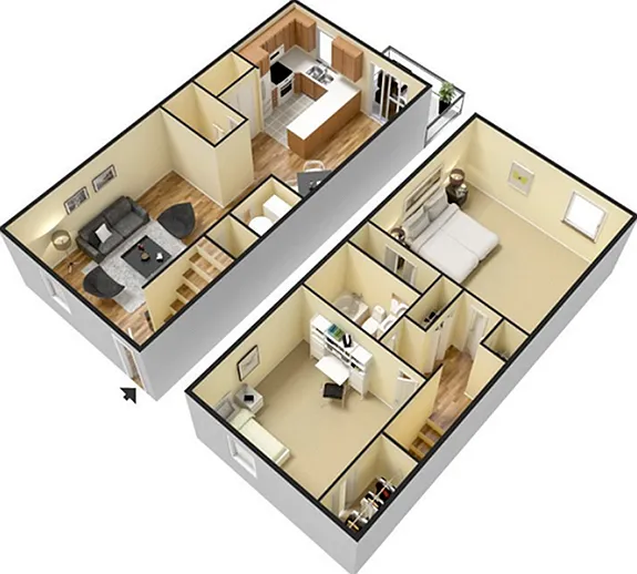 2 Bed, 1.5 Bath-Renovated with Washer/Dryer Connects 2 Bed, 1.5 Bath-Renovated with Washer/Dryer Connects