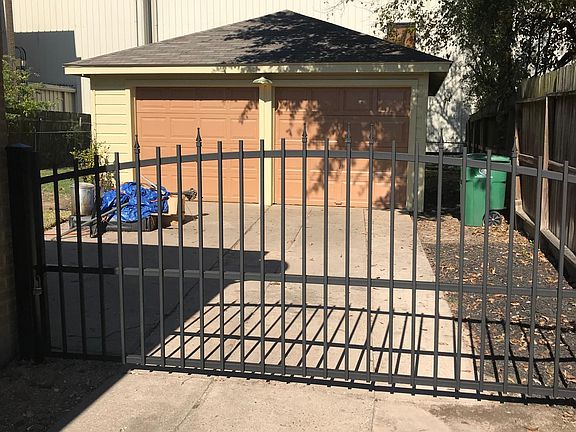 2 car garage, security gate