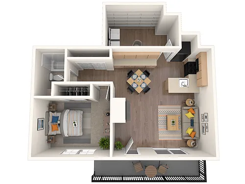 Floor plan 1X1