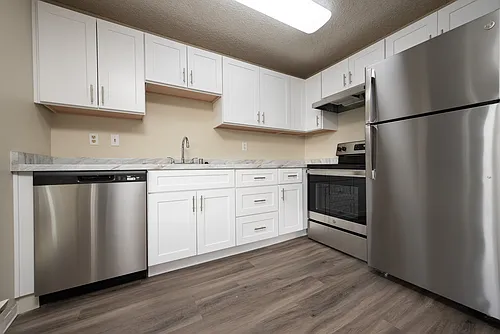 Floor plan 2 Bedroom 1.5 Bath - End Unit