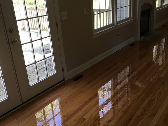 Refinished hardwood