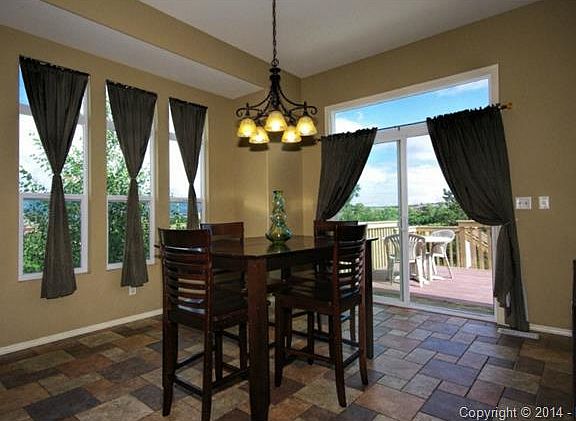 Eat in area adjoining to the kitchen