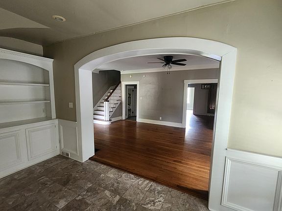 Looking from garden room thru living and dining