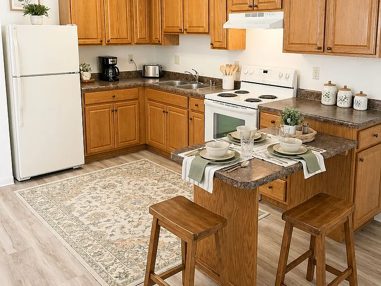 Kitchen Virtually Staged