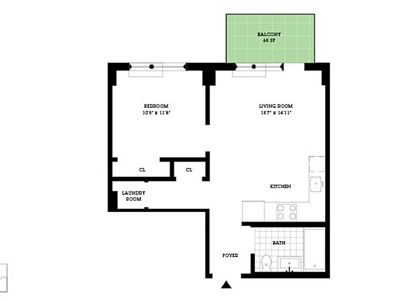 2nd image of 517 W 46th St APT 505