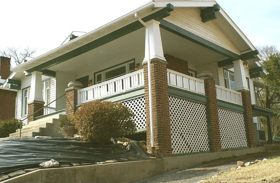 Wraparound front porch