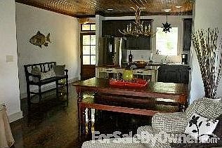 Facing front door from the living area