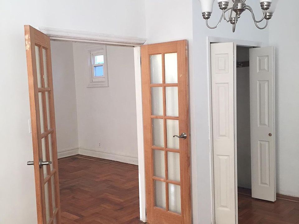 view from Bedroom with closet into living room