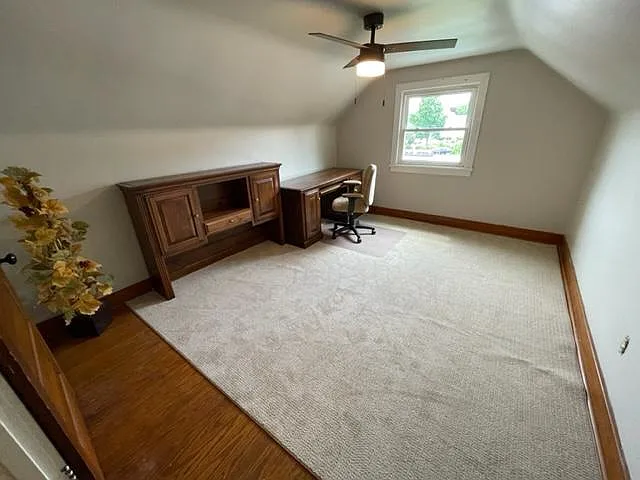 The attics third story Bonus Room may act as additional space such as a home office, playroom, storage or an additional (third) Bedroom.