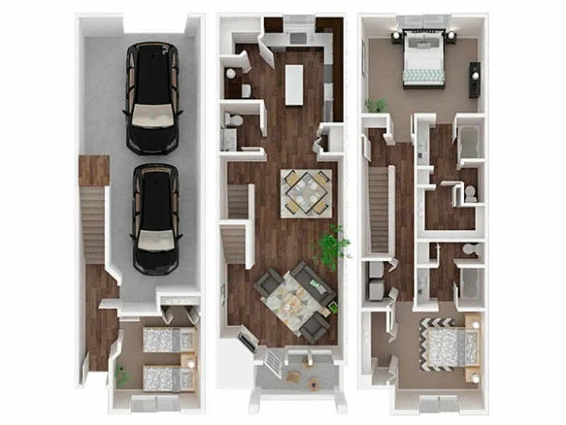 Floor plan Tahoma 3x2.5