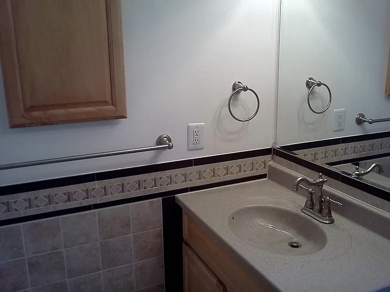 New bath downstairs.