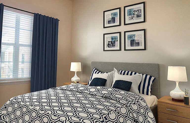 The Woodland Apartments Bedroom, Boerne, Texas