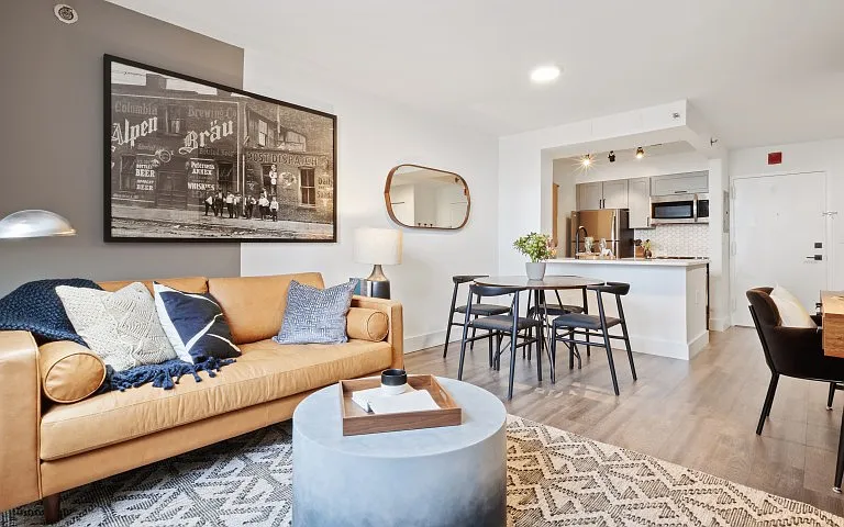 Living and dining area