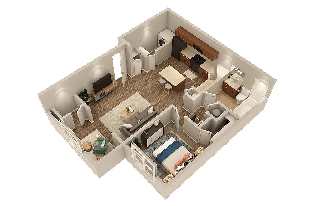 Floor plan Piedmont With Sunroom