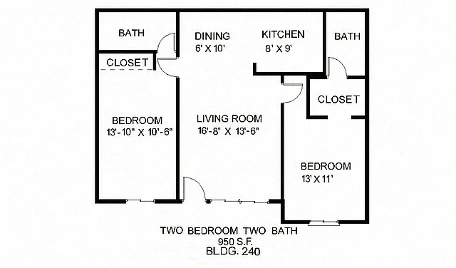 Floor plan 2B 2B
