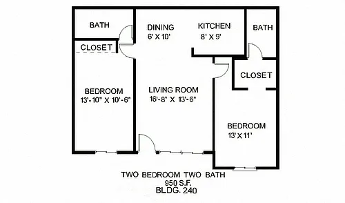 Floor plan 2B 2B