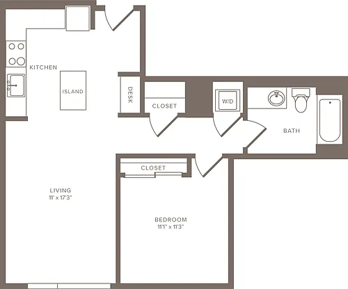 Floor plan A4h -1x1