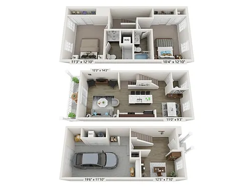 Floor plan Woodbury Townhome