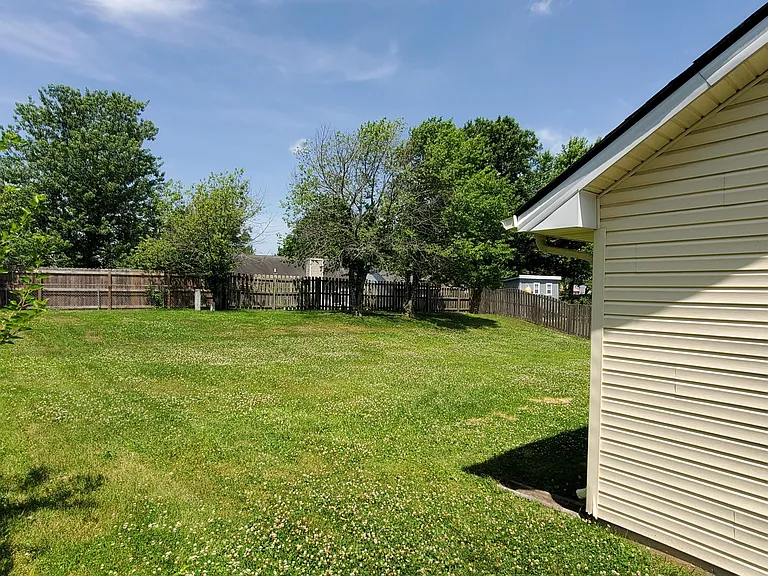 Large backyard
