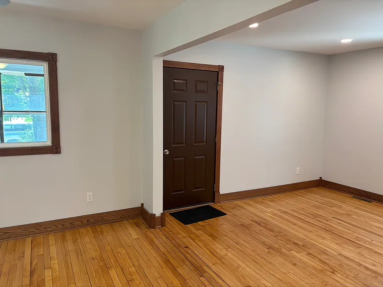 Dining area opens into living room