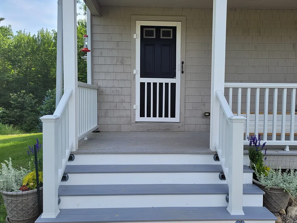 Back porch entry to the apartment