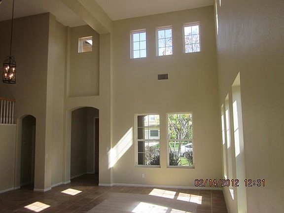 Living room 2 story windows