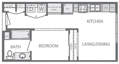 Floor plan S1 Studio