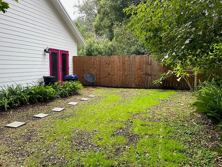 private backyard