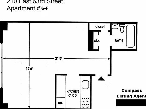 5th image of 210 E 63rd St APT 6F