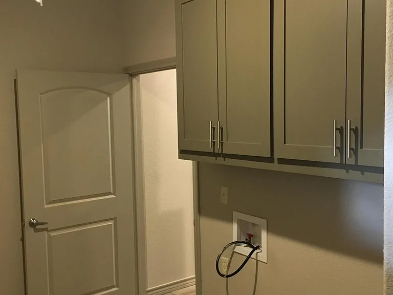 Laundry room is large