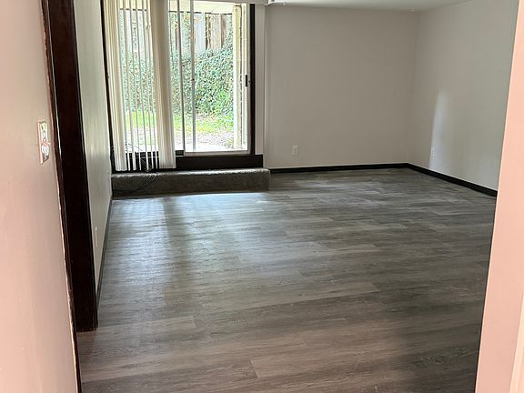 Living room with view of private courtyard
