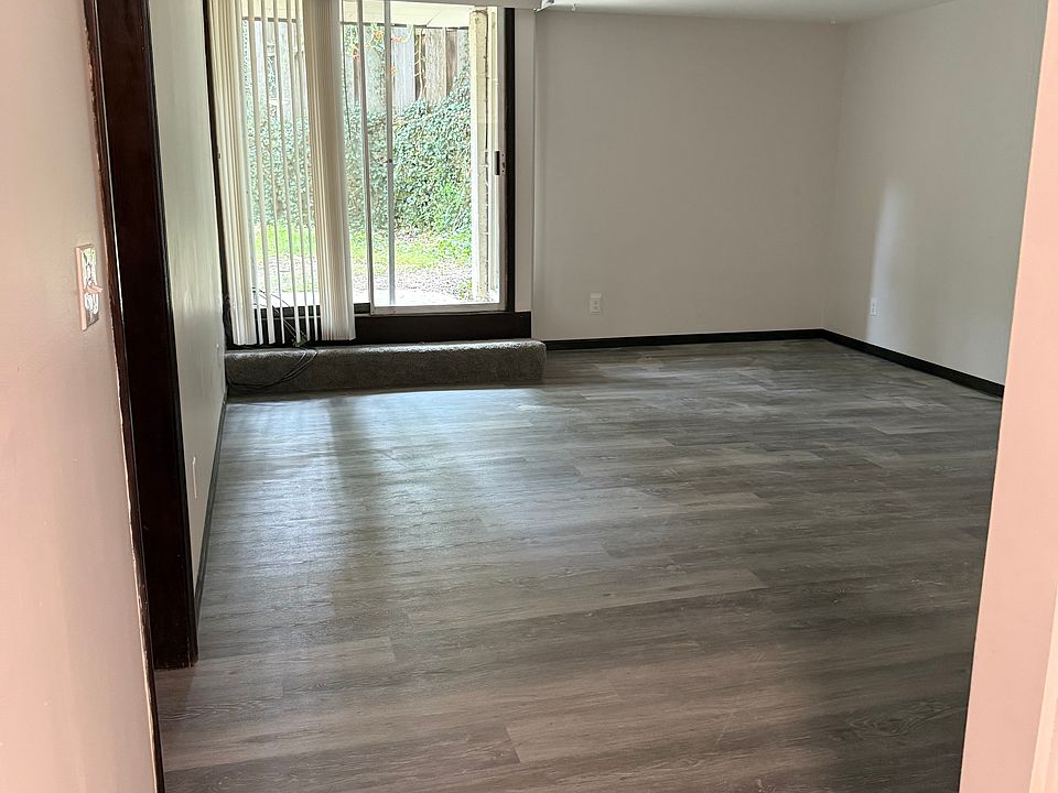 Living room with view of private courtyard