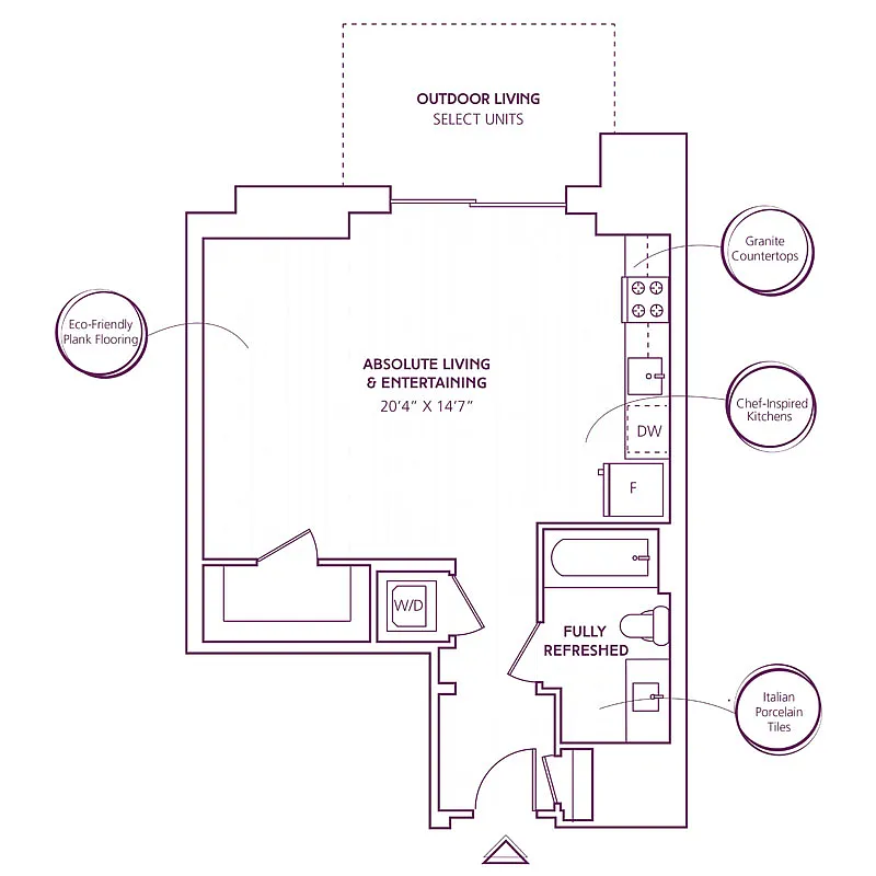 Floor plan Studio | S01