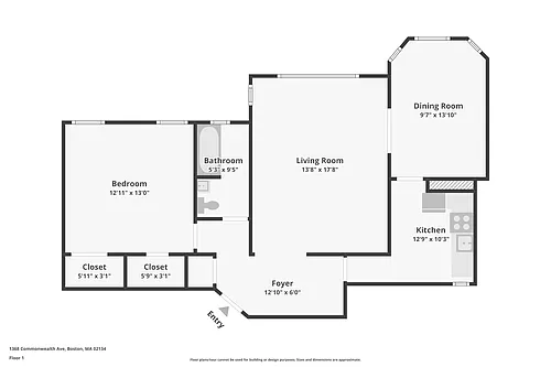 Floor plan Two Bedroom