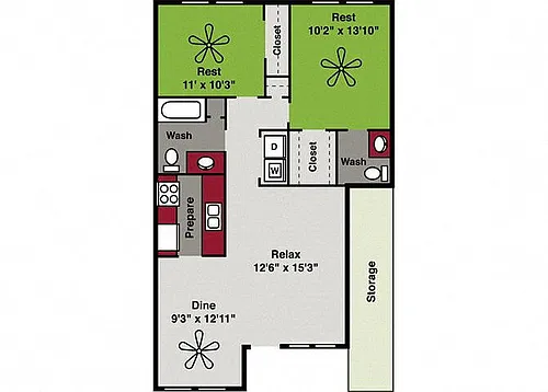 Floor plan Oak