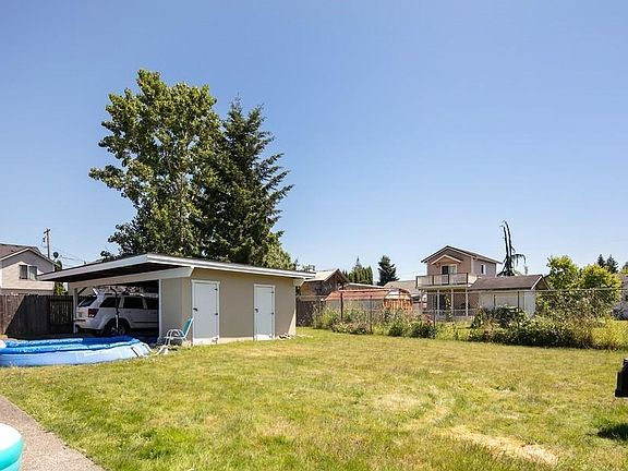 storage unit and back yard