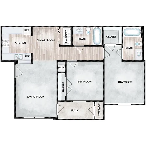 Floor plan B1c22