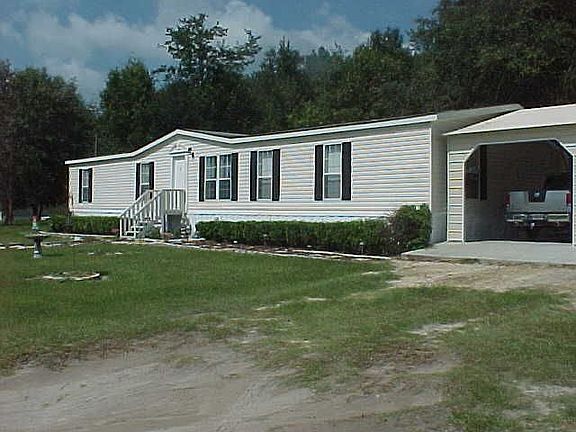 Shows part of carport