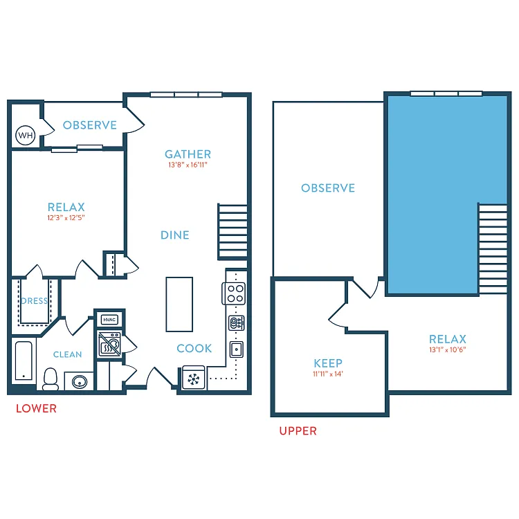 Floor plan 1064 Berkeley A1 Loft