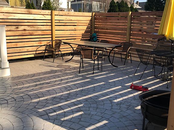 New private concrete patio!